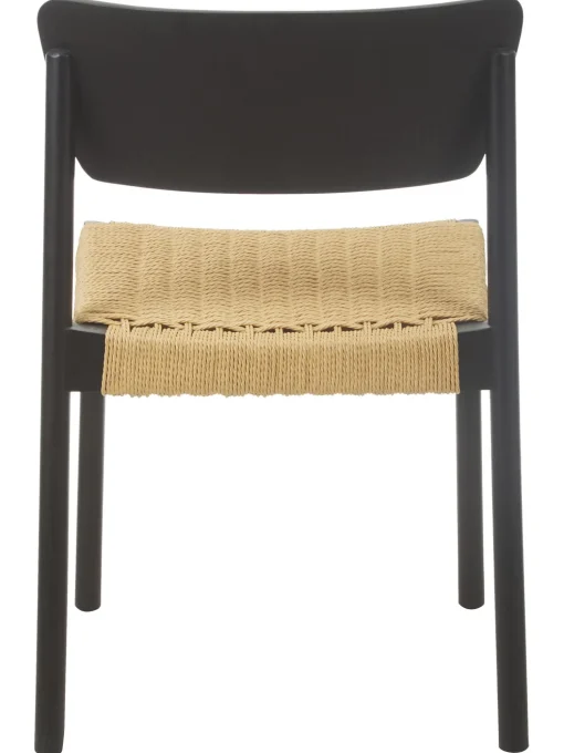 Sedia In Legno Con Seduta In Rattan Danny 2 Pz