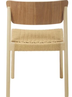 Sedia In Legno Con Seduta In Rattan Danny 2 Pz