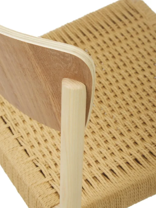 Sedia In Legno Con Seduta In Rattan Danny 2 Pz