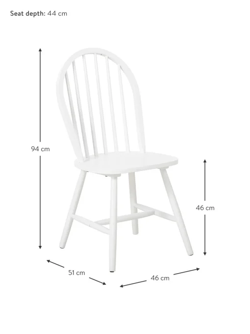 Sedia In Legno Design Windsor Megan 2 Pz