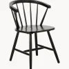 Sedia In Legno Nero Design Windsor Megan 2 Pz