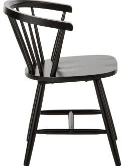 Sedia In Legno Nero Design Windsor Megan 2 Pz