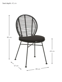 Sedia In Polirattan Con Cuscino Cordula 2 Pz