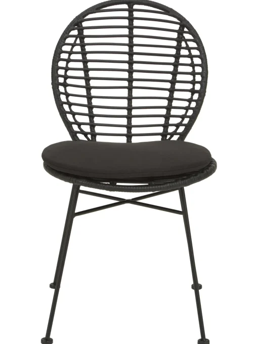 Sedia In Polirattan Con Cuscino Cordula 2 Pz