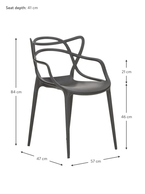 Sedie Con Braccioli Di Design Masters 2 Pz
