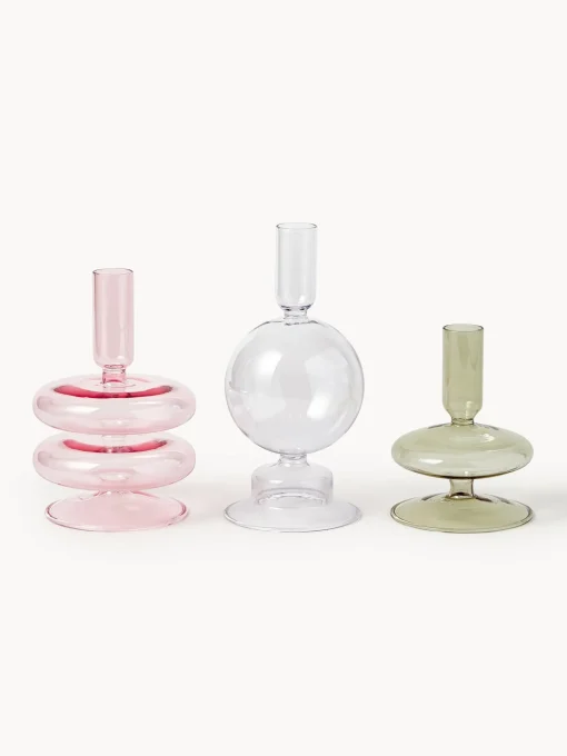 Set 3 Candelabri In Forma Organica Clea