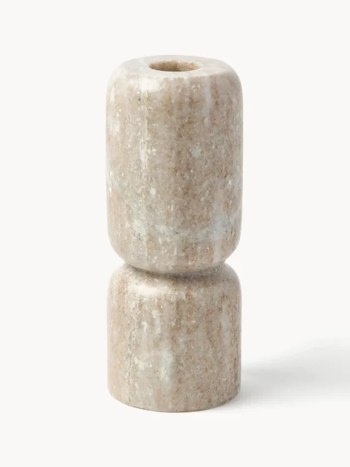 Set 2 Candelabri In Marmo Como