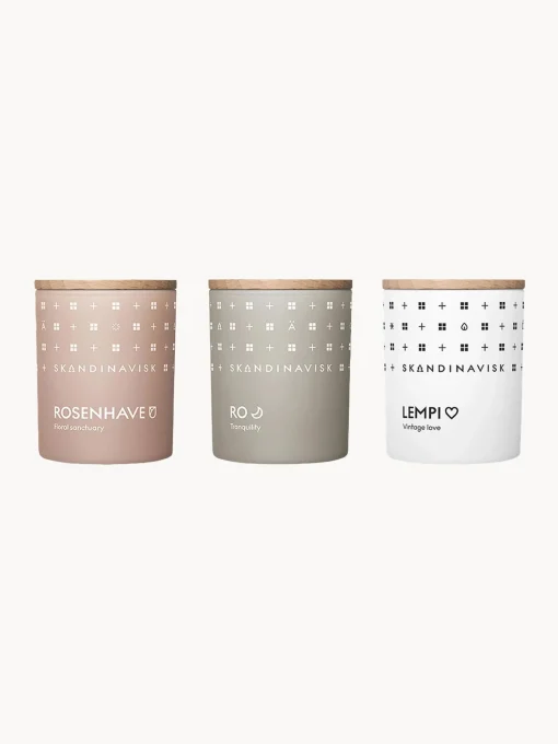 Set 3 Candele Profumate Sense