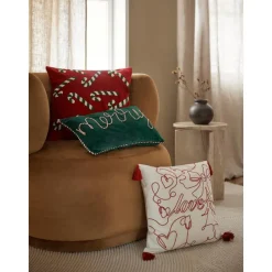 Set 2 Copricuscini In Velluto Verde Jolly