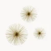 Set 3 Decorazioni Da Parete In Metallo Ray