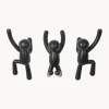Set 3 Ganci Appendiabiti Da Parete Buddy