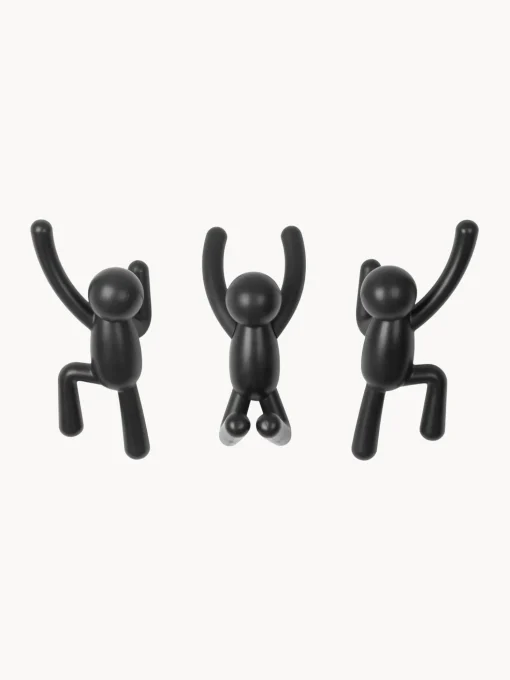 Set 3 Ganci Appendiabiti Da Parete Buddy