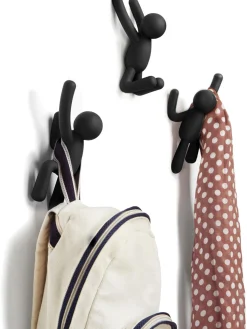 Set 3 Ganci Appendiabiti Da Parete Buddy