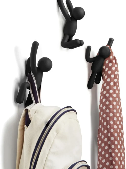 Set 3 Ganci Appendiabiti Da Parete Buddy