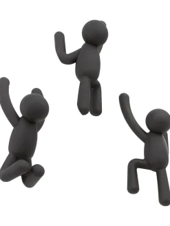 Set 3 Ganci Appendiabiti Da Parete Buddy