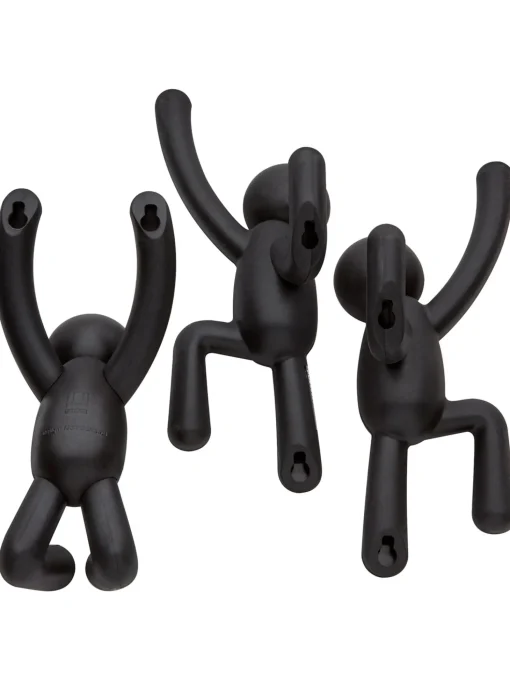 Set 3 Ganci Appendiabiti Da Parete Buddy