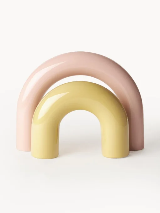 Set 2 Oggetti Decorativi In Gres Kia