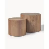 Set 2 Tavolini Da Salotto In Legno Dan