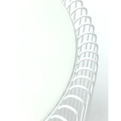 Set 2 Tavolini Da Salotto Con Piano In Vetro Wire