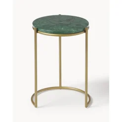 Set 2 Tavolini In Marmo Ella