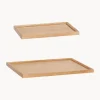 Set 2 Vassoi Decorativi Fatti A Mano Nature
