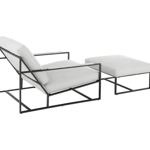 Set Da Salotto Con Struttura In Metallo Andy 2 Pz