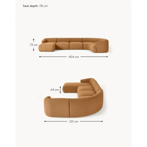 Set Divano Componibile In Boucle Sofia