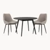 Set Tavolo Con Sedie Imbottite Yumi 3 Pz