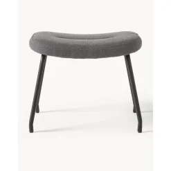 Sgabello Imbottito Con Gambe In Metallo Wing