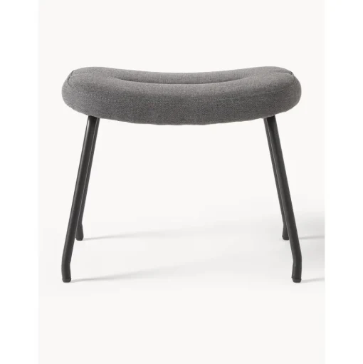 Sgabello Imbottito Con Gambe In Metallo Wing