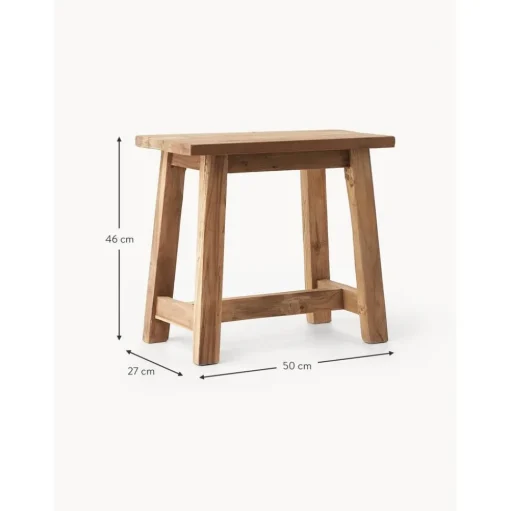 Sgabello In Legno Di Teak Lawas