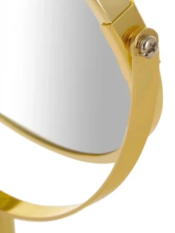 Specchio Cosmetico Rotondo Con Ingrandimento E Base In Metallo Classic