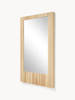Specchio Da Parete Con Cornice In Legno Di Betulla Millerighe Nele