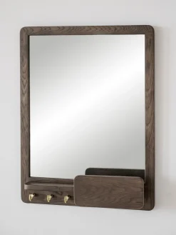 Specchio Da Parete Con Mensola In Legno Di Quercia Inverness