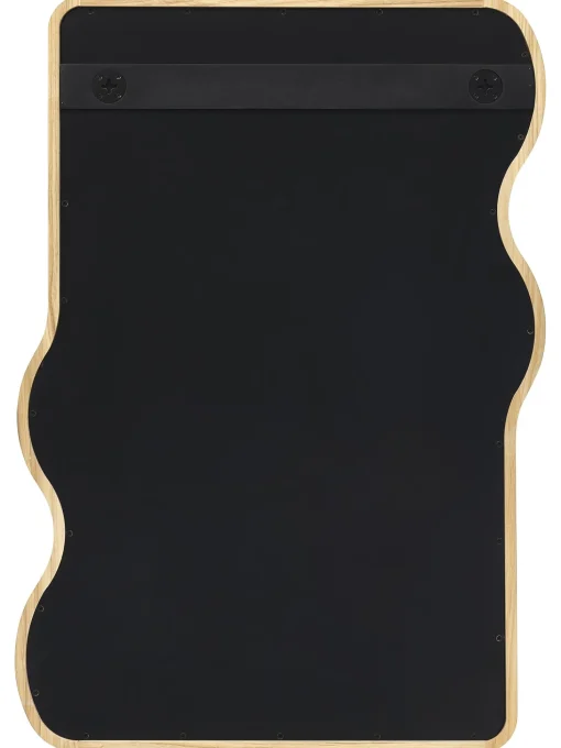 Specchio Da Parete Ondulato In Legno Stream