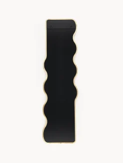 Specchio Da Parete Ondulato In Legno Stream