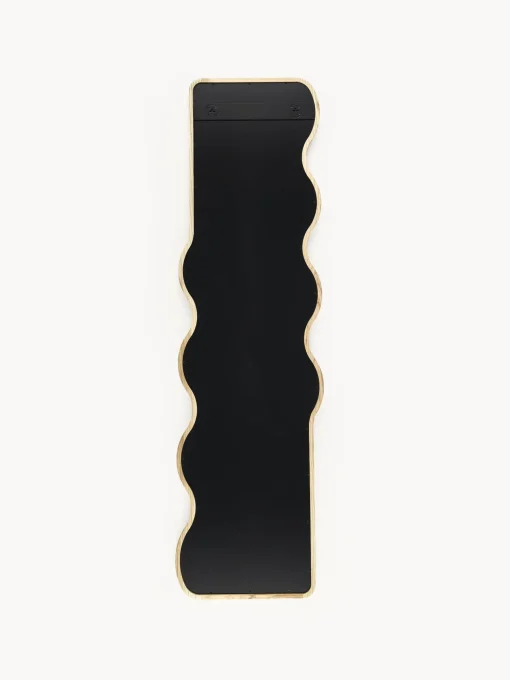 Specchio Da Parete Ondulato In Legno Stream