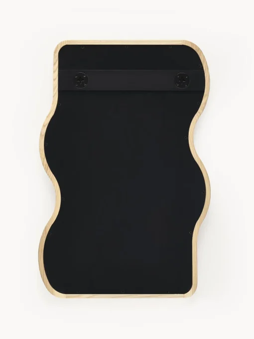 Specchio Da Parete Ondulato In Legno Stream