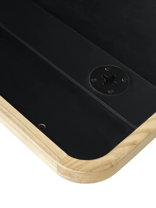 Specchio Da Parete Ondulato In Legno Stream