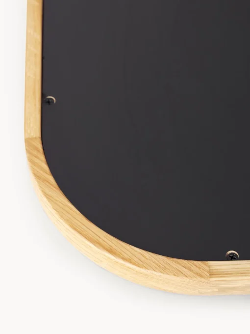 Specchio Grande Angolare Da Appoggio Con Cornice In Legno Di Quercia Levan