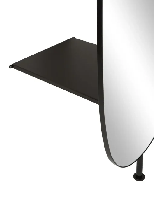 Specchio Moderno Da Parete Con Ripiano In Metallo Ophelia
