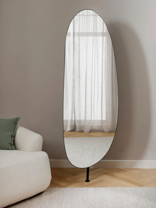Specchio Moderno Da Parete Con Ripiano In Metallo Ophelia