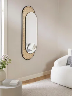Specchio Ovale Da Parete Con Intreccio Viennese Esma