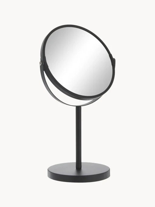 Specchio Per Trucco Rotondo Con Ingrandimento E Base In Metallo Classic