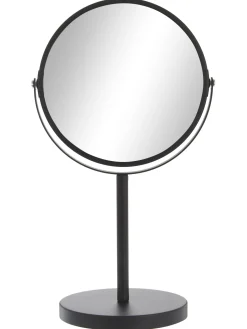 Specchio Per Trucco Rotondo Con Ingrandimento E Base In Metallo Classic