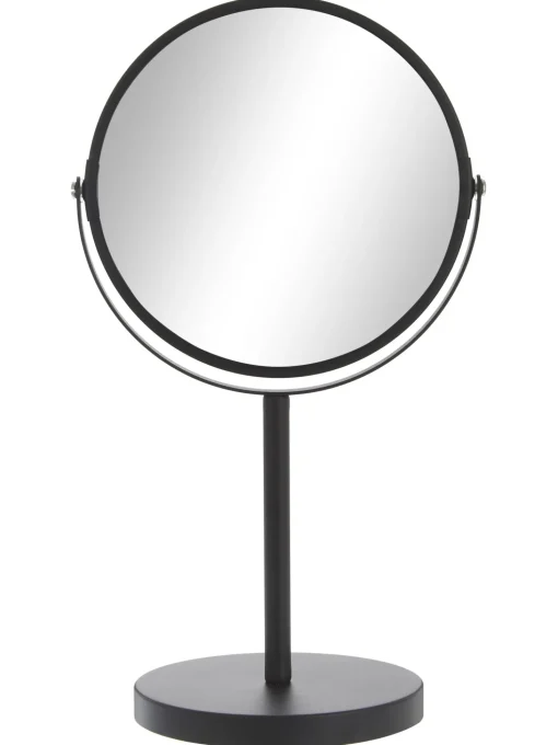 Specchio Per Trucco Rotondo Con Ingrandimento E Base In Metallo Classic