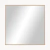 Specchio Rettangolare Da Parete Con Cornice In Legno Di Quercia Marrone Avery