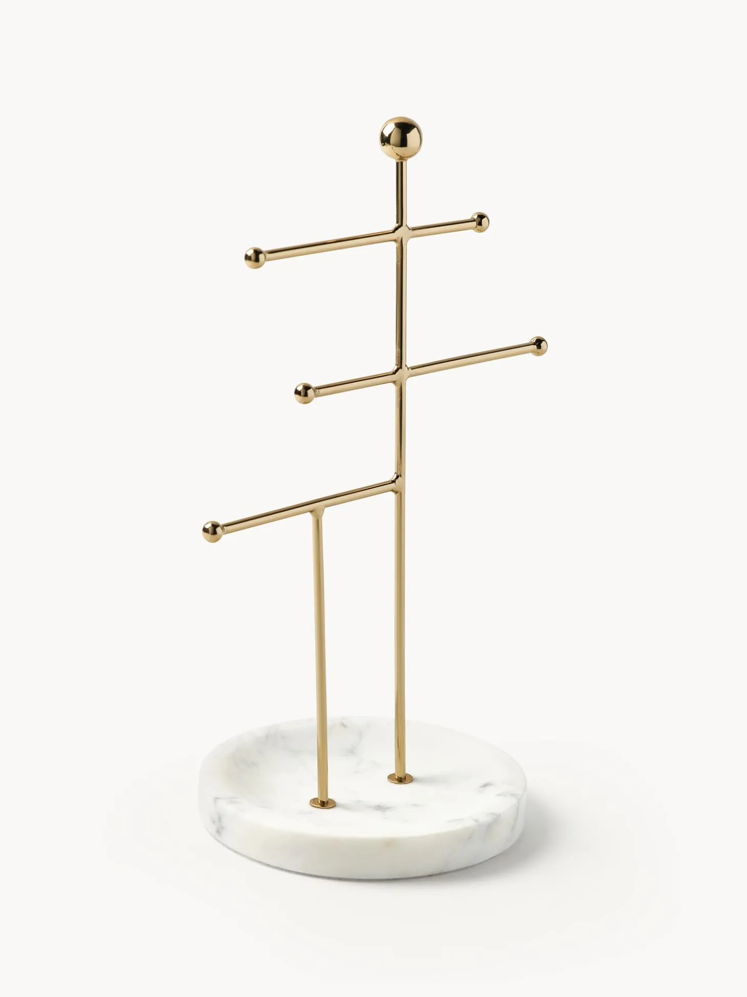 Stand Portagioie Con Base In Marmo Selina