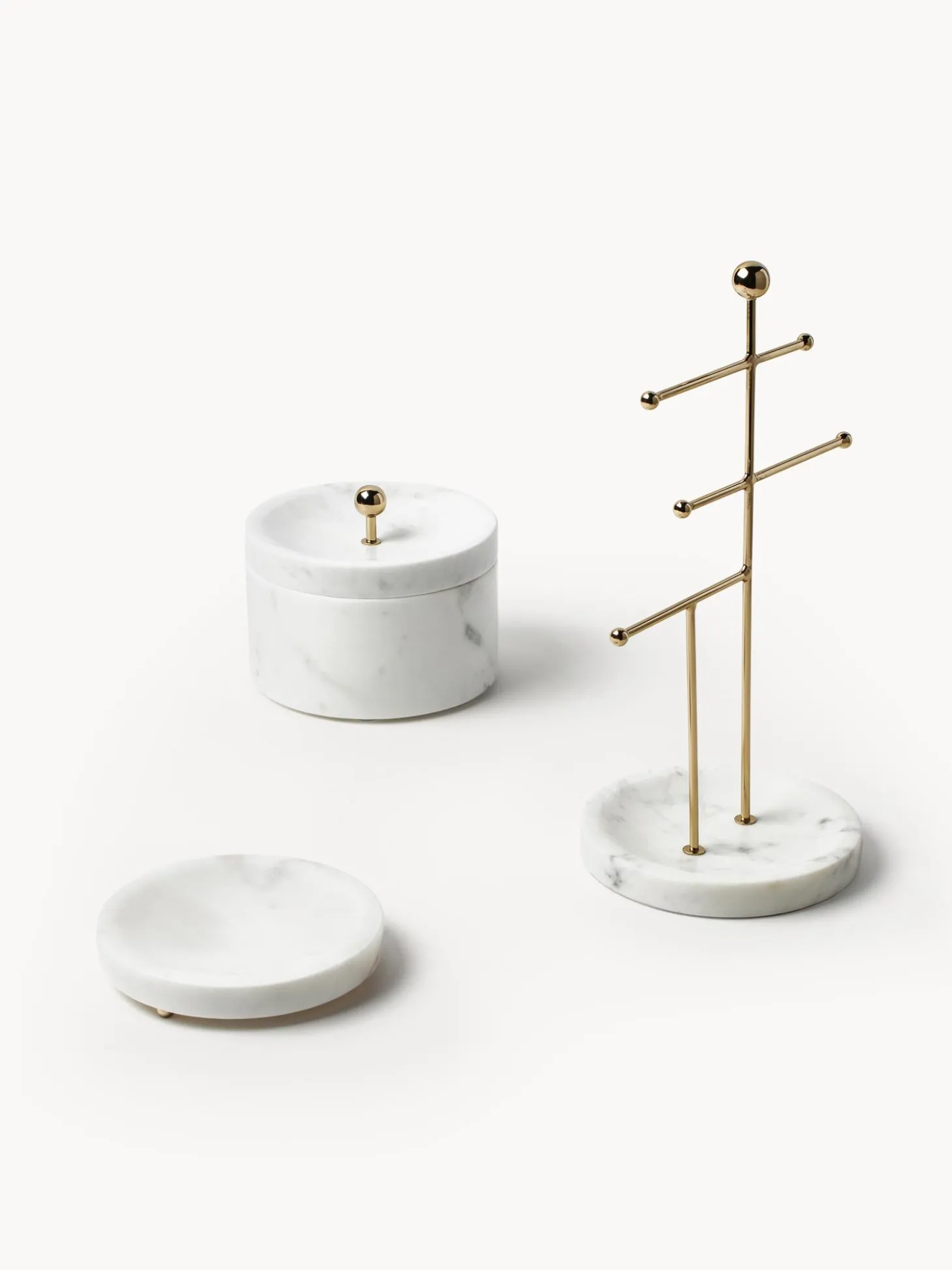 Stand Portagioie Con Base In Marmo Selina