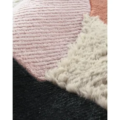 Tappeto In Lana A Pelo Lungo Con Motivo Astratto Bobo